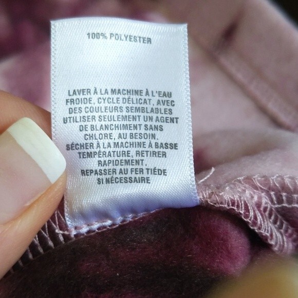 Abound NWT purple tie dye snap front shirt jacket, shacket, cropped S - Picture 8 of 8